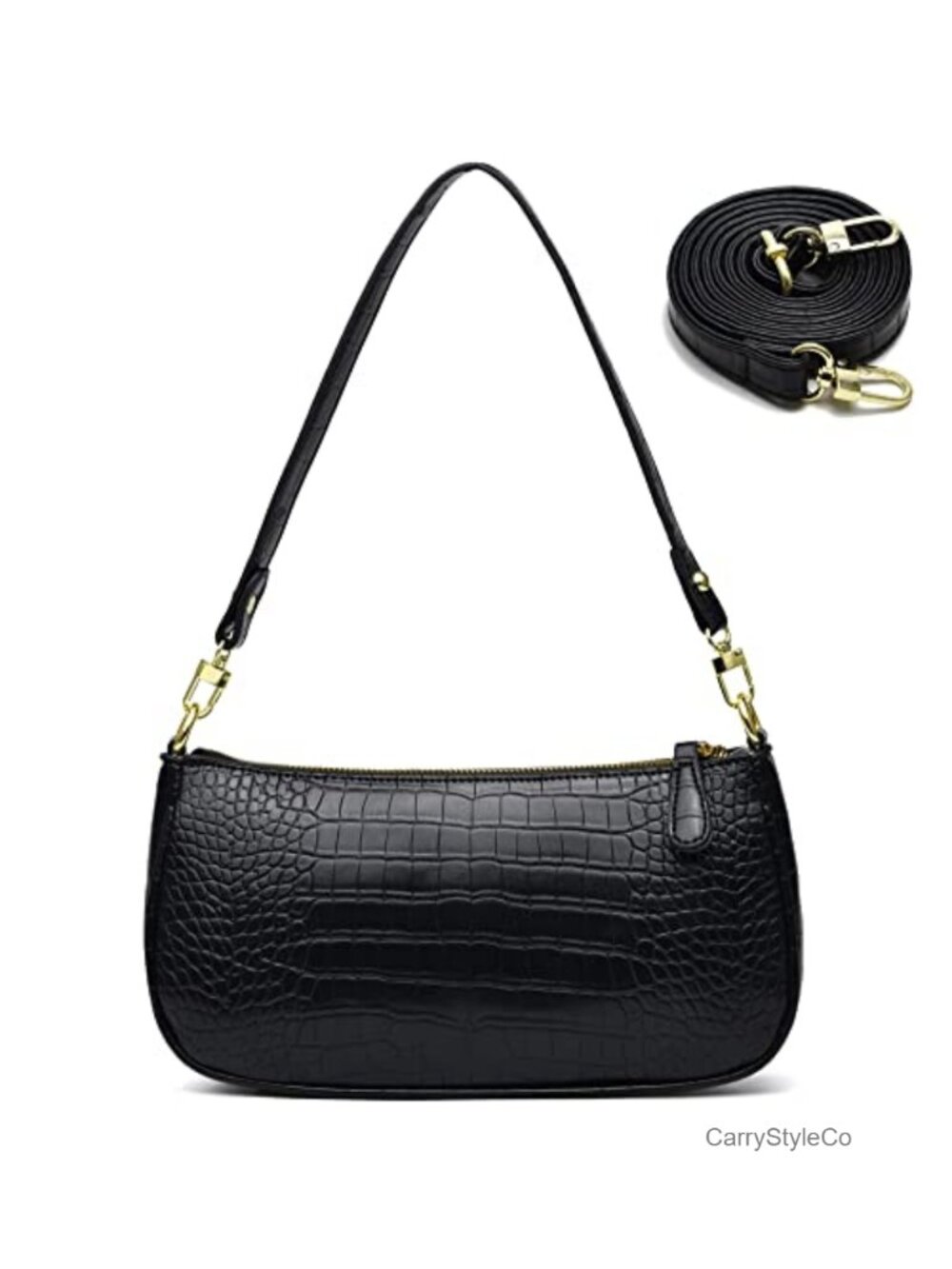 Retro Classic Tote Purse Faux Leather Detachable Strap Women